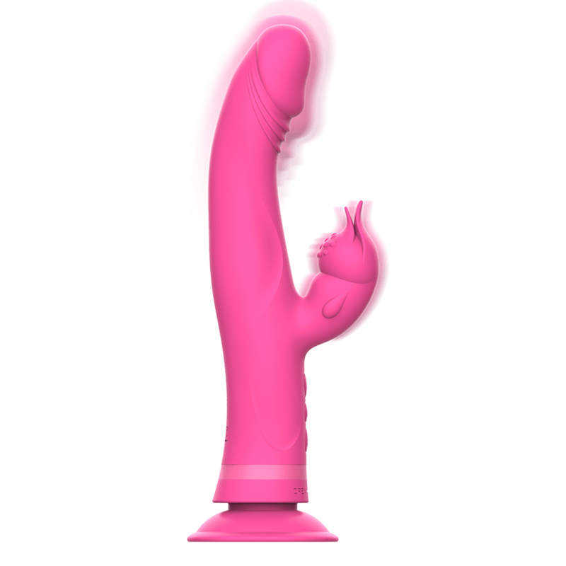 INTENSE - JULIO VIBRADOR RABBIT SILICONA ROSA - Sensuana.es