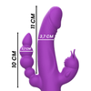 INTENSE - CASANOVA VIBRADOR RABBIT SILICONA TRIPLE MOTOR MORADO - Sensuana.es