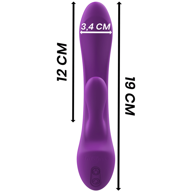 INTENSE - LUIGI VIBRADOR RABBIT SILICONA LIQUIDA MORADO - Sensuana.es