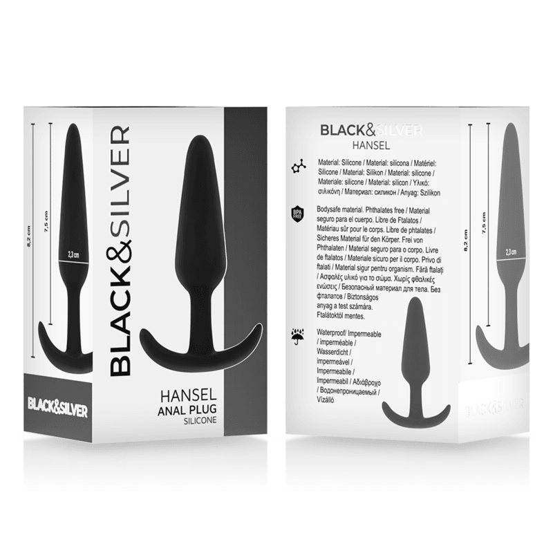 BLACK&SILVER - HANSEL PLUG ANAL SILICONA CON ASA PEQUEÑO - Sensuana.es