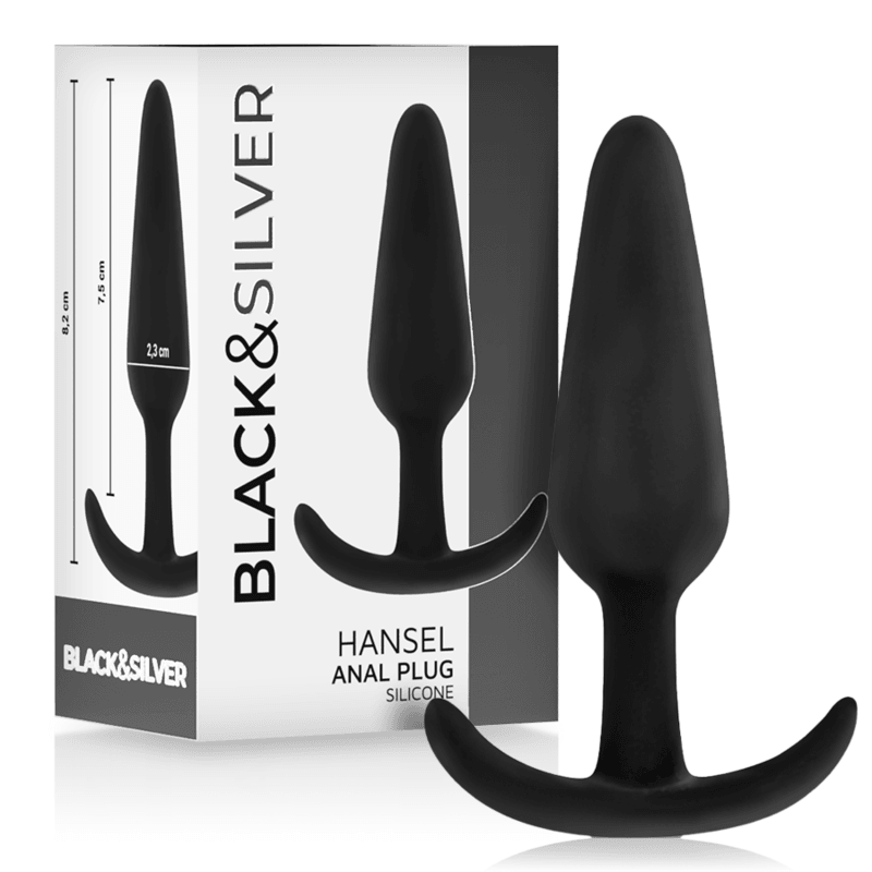 BLACK&SILVER - HANSEL PLUG ANAL SILICONA CON ASA PEQUEÑO - Sensuana.es