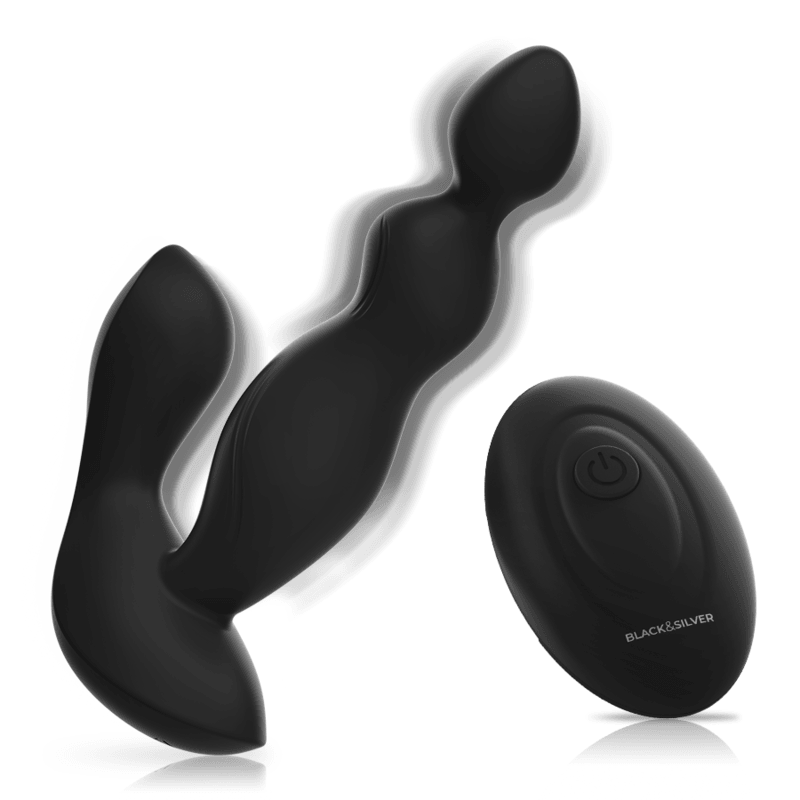 BLACK&SILVER - CORA PLUG PROSTATICO SILICONA CONTROL REMOTO - Sensuana.es