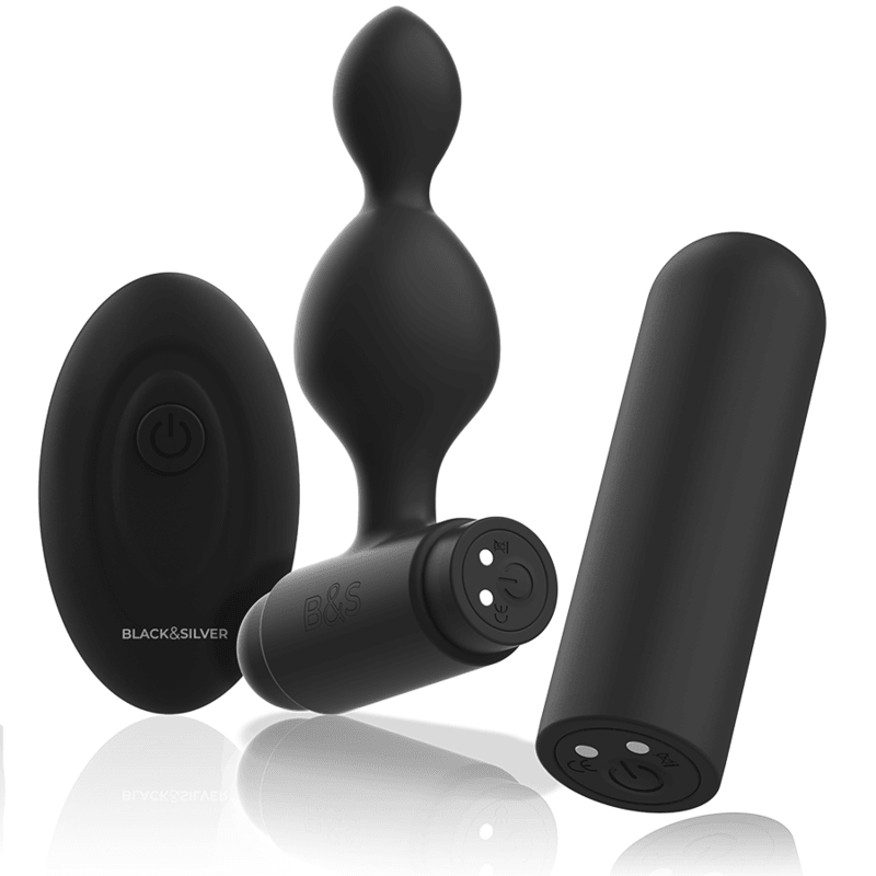 BLACK&SILVER - TUCKER PEQUEÑO PLUG ANAL SILICONA CONTROL REMOTO - Sensuana.es