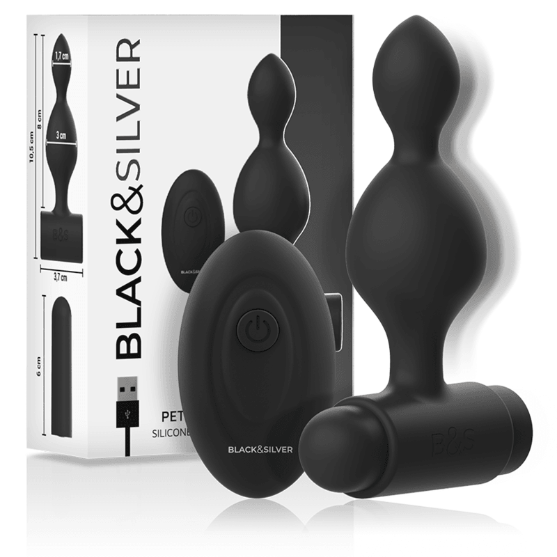 BLACK&SILVER - TUCKER PEQUEÑO PLUG ANAL SILICONA CONTROL REMOTO - Sensuana.es