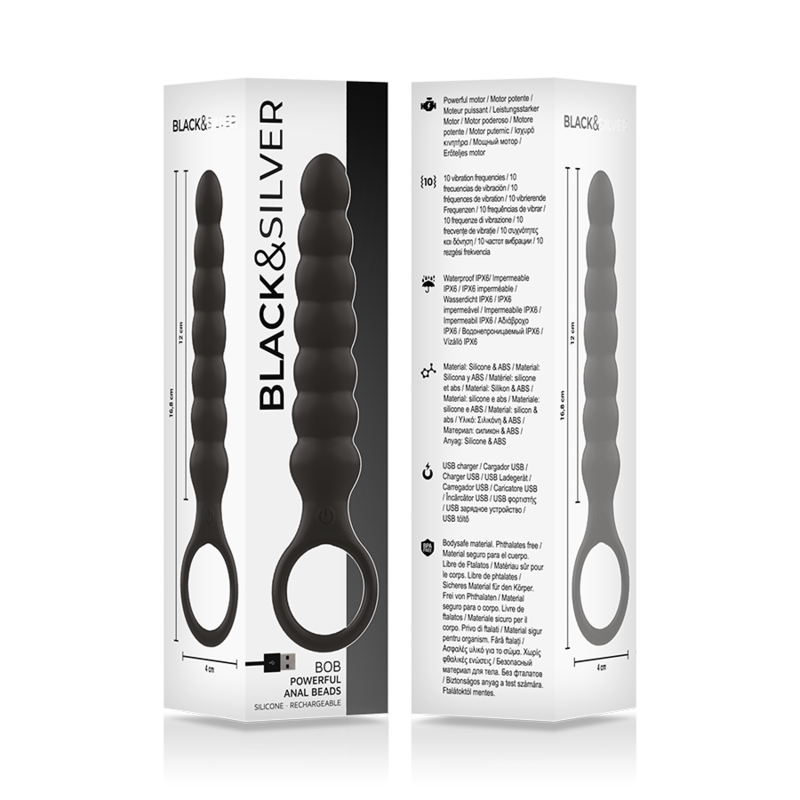 BLACK&SILVER - BOB POTENTE DILATADOR ANAL SILICONA - Sensuana.es