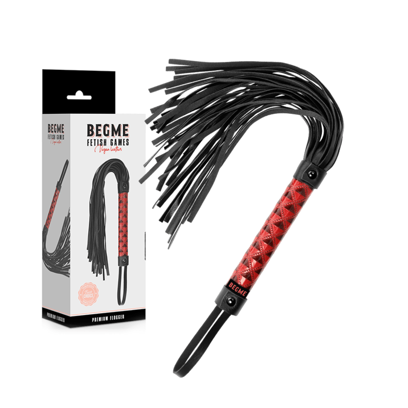 BEGME - RED EDITION VEGAN LEATHER WHIP