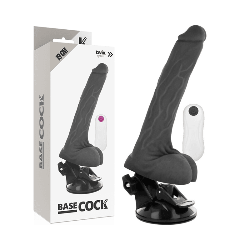 BASECOCK - VIBRADOR REALISTICO CONTROL REMOTO NATURAL 19 CM -O- 4 CM - Sensuana.es