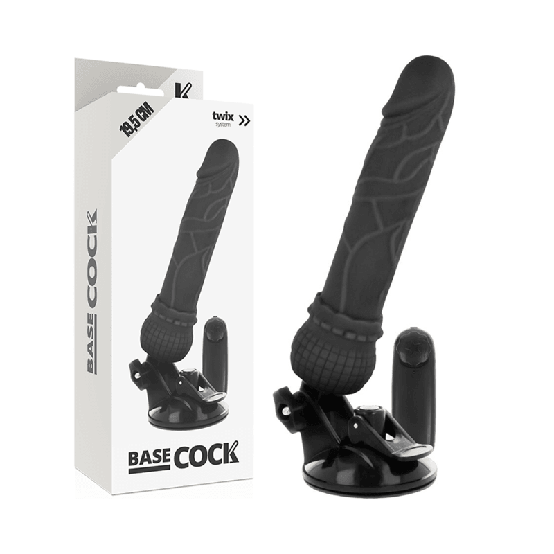 BASECOCK - VIBRADOR REALISTICO CONTROL REMOTO NATURAL 19.5 CM -O- 4 CM - Sensuana.es