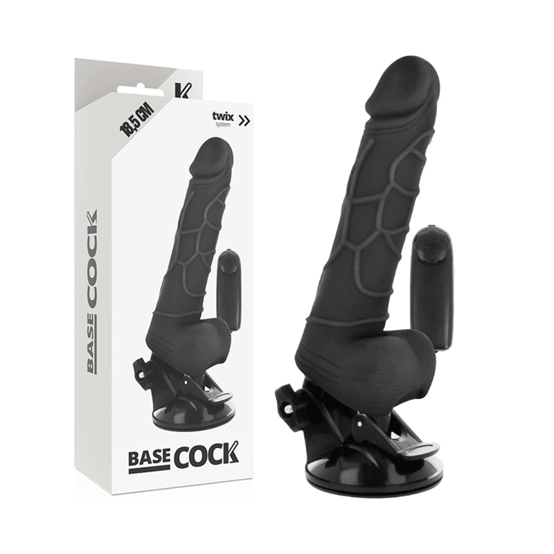 BASECOCK - VIBRADOR REALISTICO CONTROL REMOTO NATURAL 18.5 CM -O- 4CM - Sensuana.es