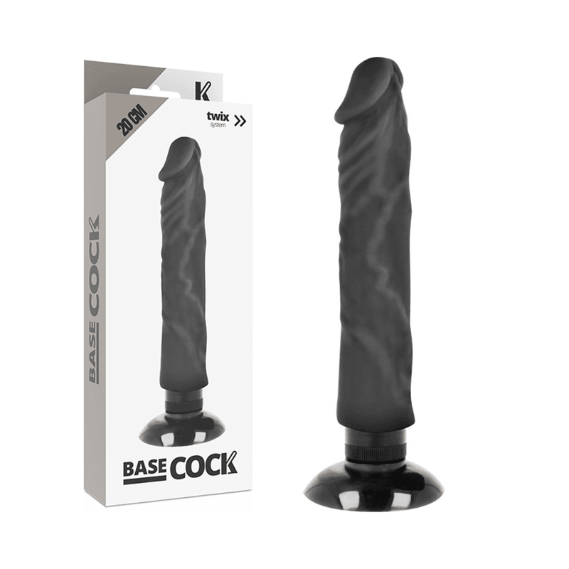 BASECOCK - VIBRADOR REALISTICO 2-1 NATURAL 20 CM -O- 4 CM - Sensuana.es