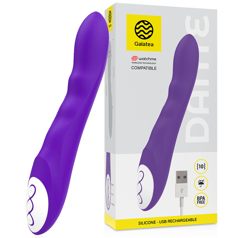 GALATEA - DANTE VIBRADOR LILA COMPATIBLE CON WATCHME WIRELESS TECHNOLOGY - Sensuana.es