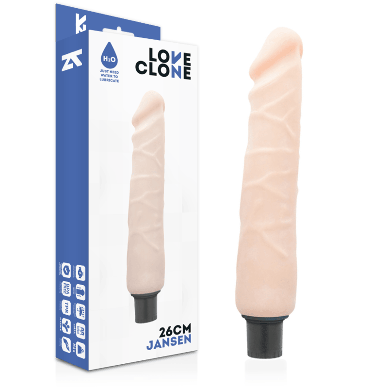 LOVECLONE - JANSEN SELF LUBRICATION VIBRADOR 26 CM -O- 4.2 CM - Sensuana.es