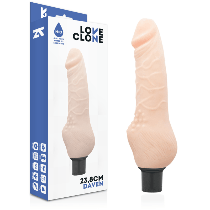 LOVECLONE - DAVEN SELF LUBRICATION REALISTICO 23.8 CM -O- 3.8 CM - Sensuana.es