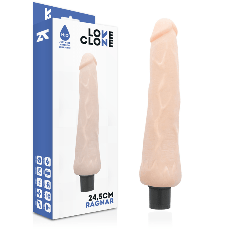 LOVECLONE - RAGNAR SELF LUBRICATION VIBRADOR 24.5 CM -O- 3.5 CM - Sensuana.es