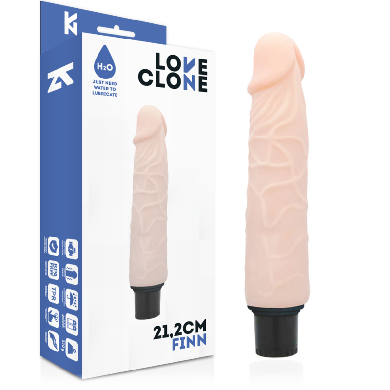 LOVECLONE - FINN SELF LUBRICATION VIBRADOR 21.2 CM -O- 3.8 CM - Sensuana.es