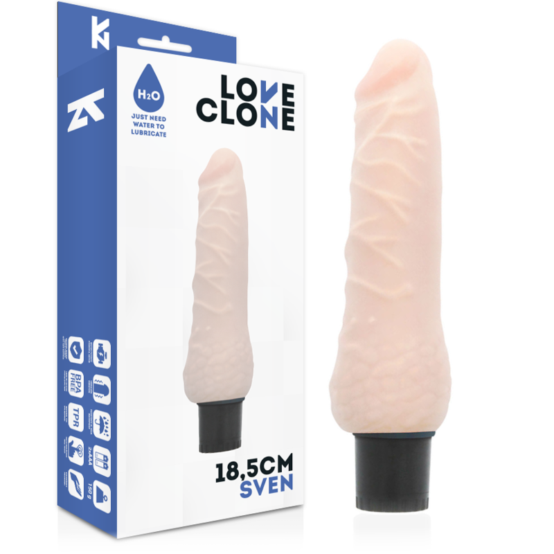 LOVECLONE - SVEN SELF LUBRICATION VIBRADOR 18.5 CM -O- 3.3 CM - Sensuana.es