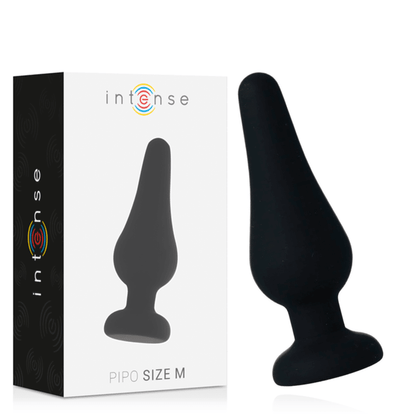 INTENSE - ANAL PLUG PIPO M SILICONE NEGRO 11 CM - Sensuana.es