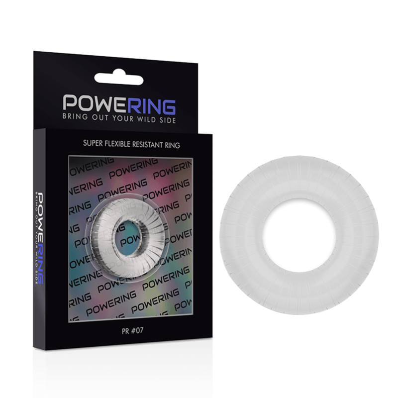 POWERING- SUPER FLEXIBLE Y RESISTENTE ANILLO PENE 4.5CM PR07 CLEAR - Sensuana.es