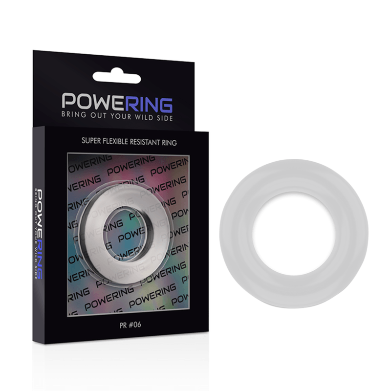 POWERING - SUPER FLEXIBLE Y RESISTENTE ANILLO PENE 5.5CM PR06 CLEAR - Sensuana.es