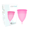 STERCUP - COPA MENSTRUAL FDA SILICONA TALLA L ROSA - Sensuana.es