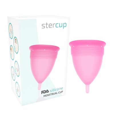 STERCUP - COPA MENSTRUAL FDA SILICONA TALLA S ROSA - Sensuana.es