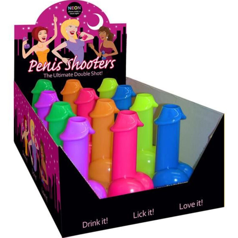 KHEPER GAMES - NEON CHUPITOS FORMA PENE 1 UNIDAD (COLOR ALEATORIO) - Sensuana.es