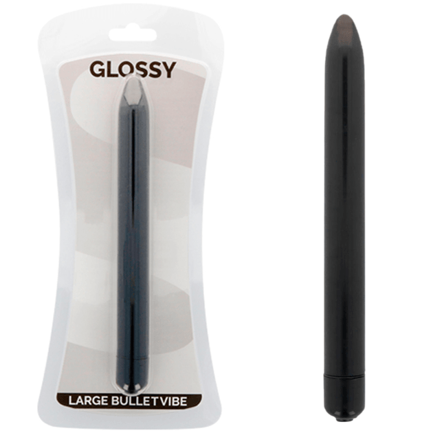 GLOSSY - SLIM VIBRADOR NEGRO - Sensuana.es