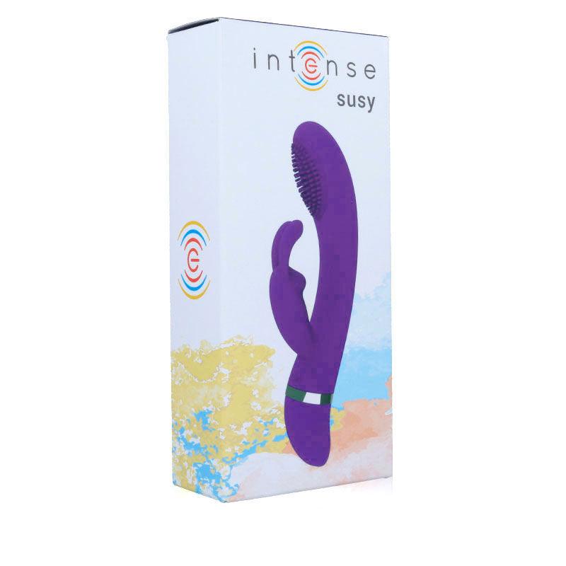 INTENSE - SUSY VIBRADOR OSCILANTE SILICON RABBIT LILA - Sensuana.es