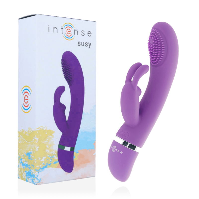 INTENSE - SUSY VIBRADOR OSCILANTE SILICON RABBIT LILA - Sensuana.es