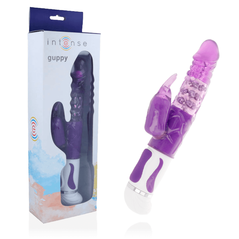 INTENSE - GUPPY VIBRADOR ROTADOR LILA - Sensuana.es