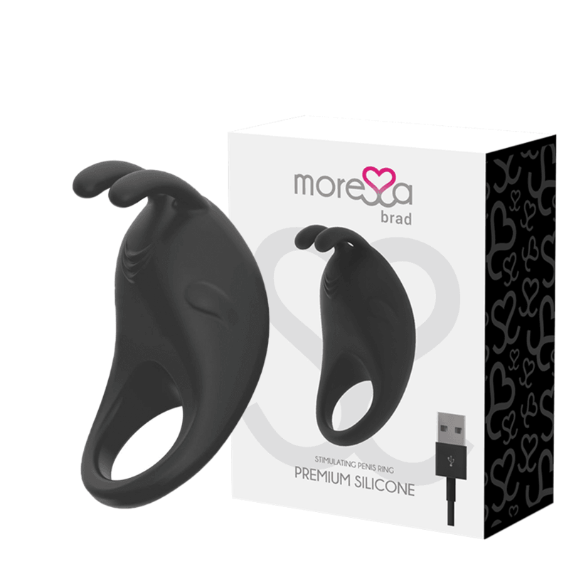 MORESSA - BRAD PREMIUM SILICONE RECARGABLE NEGRO - Sensuana.es