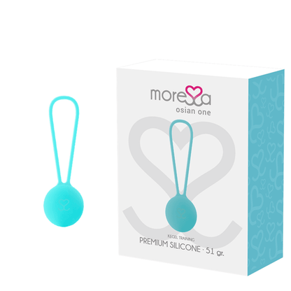 MORESSA - OSIAN ONE ENTRENAMIENTO SUELO PELVICO 51gr PREMIUM SILICONA TURQUESA - Sensuana.es