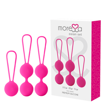 MORESSA - OSIAN SET PREMIUM SILICONA ROSA - Sensuana.es