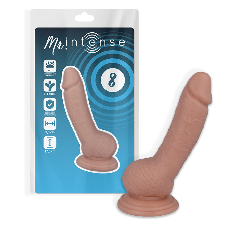 MR INTENSE - 8 PENE REALISTICO 17.6 CM -O- 3.5 CM - Sensuana.es