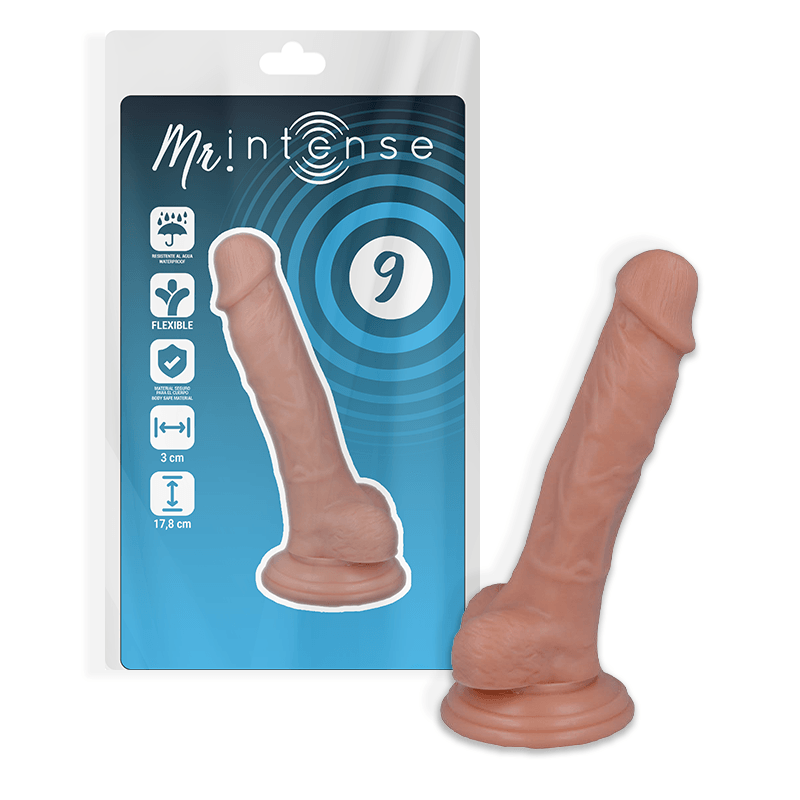 MR INTENSE - 9 PENE REALISTICO 17.8 CM -O- 3 CM - Sensuana.es