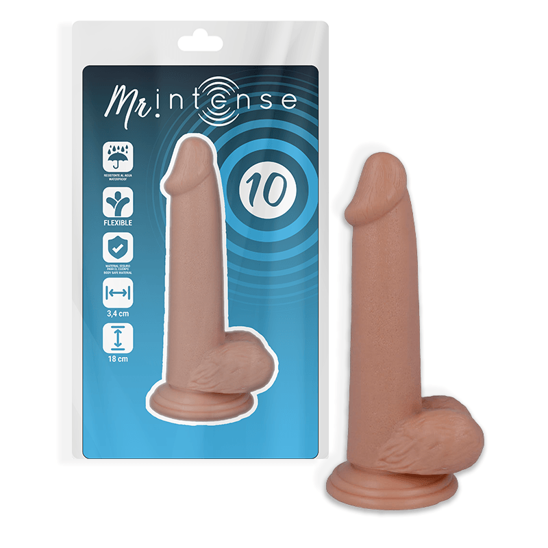 MR INTENSE - 10 PENE REALISTICO 18 CM -O- 3.4 CM - Sensuana.es