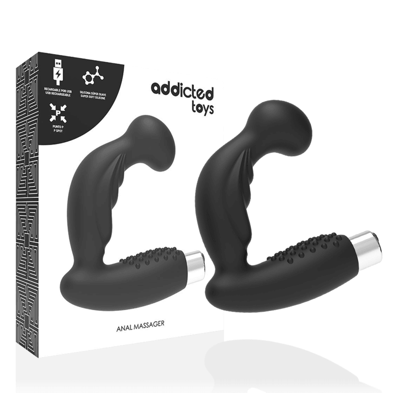 ADDICTED TOYS - VIBRADOR PROSTTICO RECARGABLE MODEL 3 - NEGRO - Sensuana.es