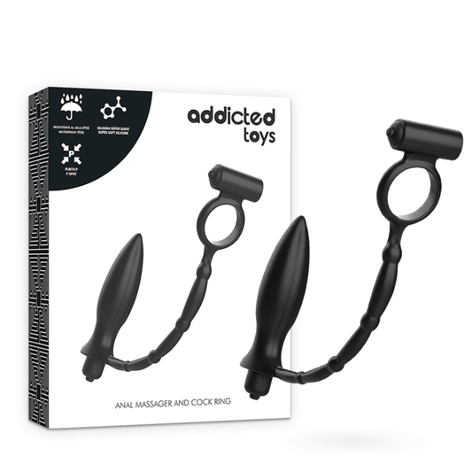 ADDICTED TOYS - PLUG ANAL CON ANILLO VIBRADOR - Sensuana.es