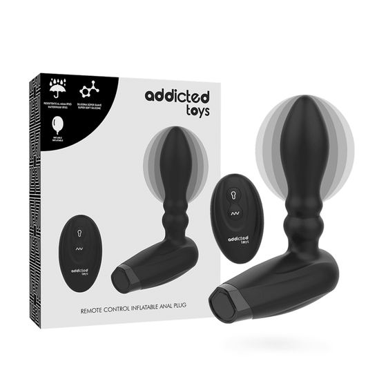 ADDICTED TOYS - PLUG INFLABLE CONTROL REMOTO 10 MODOS DE VIBRACION - Sensuana.es