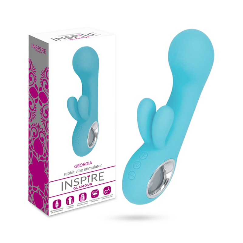 INSPIRE GLAMOUR - GEORGIA VIBRADOR TURQUESA - Sensuana.es