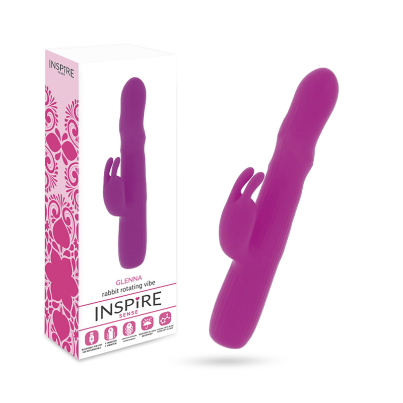 INSPIRE SENSE - GLENNA VIBRATOR RABBIT ROTADOR LILA - Sensuana.es