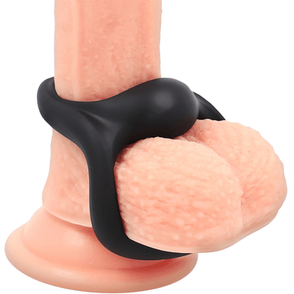 POWERING - SUPER FLEXIBLE Y RESISTENTE ANILLO PENE Y TESTICULOS PR14 NEGRO - Sensuana.es