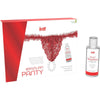 INTT RELEASES - PANTY BRASILEÑO ROJA CON PERLAS Y GEL LUBRICANTE 50 ML - Sensuana.es