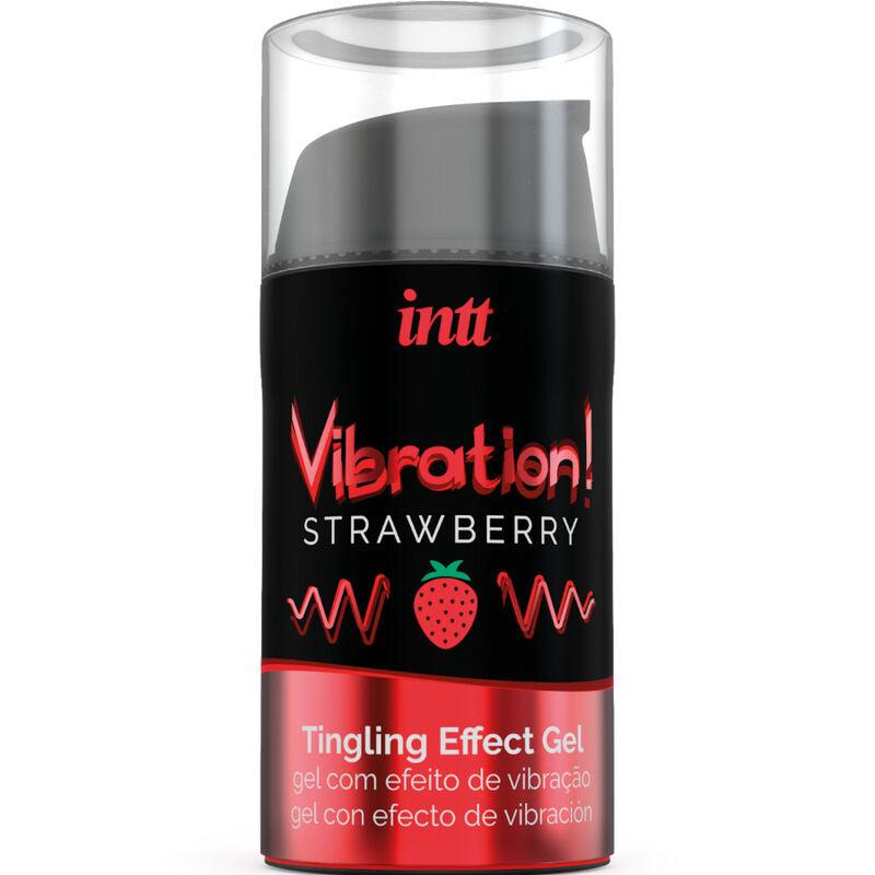 INTT - POTENTE ESTIMULANTE ÍNTIMO GEL VIBRADOR LIQUIDO FRESA 15 ML - Sensuana.es