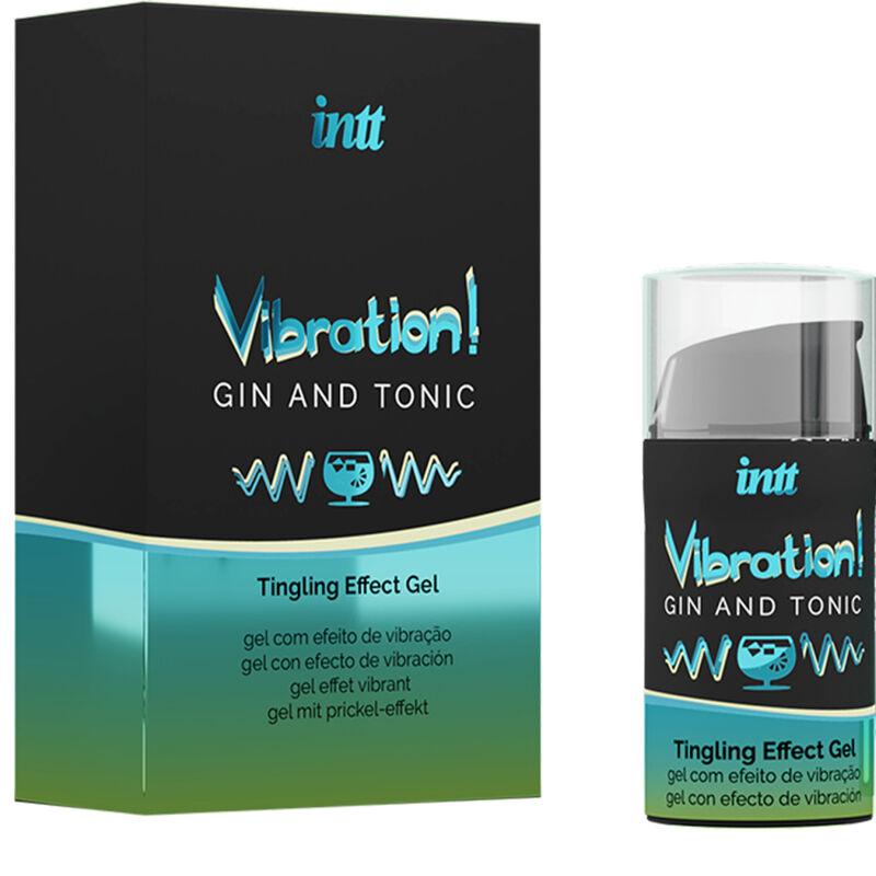 INTT - POTENTE ESTIMULANTE ÍNTIMO GEL VIBRADOR LIQUIDO GIN & TONIC 15ML - Sensuana.es