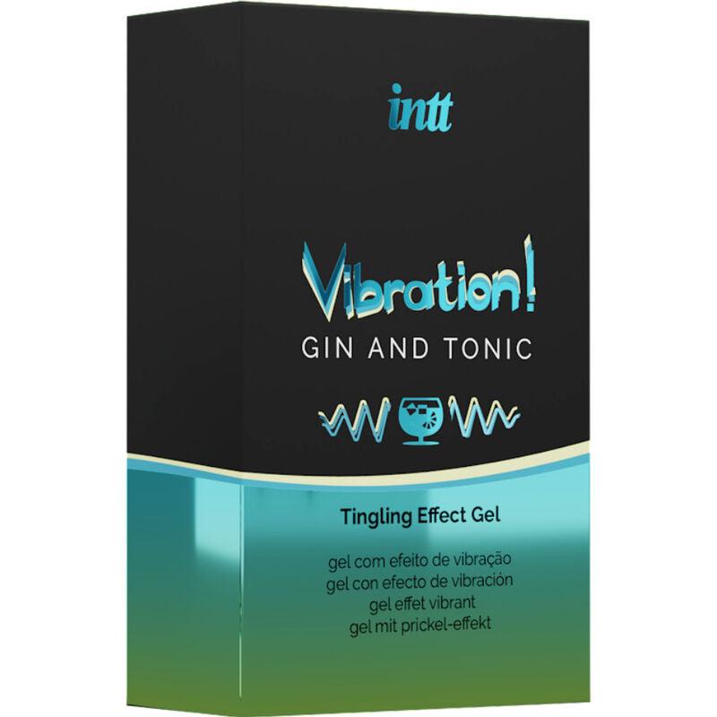 INTT - POTENTE ESTIMULANTE ÍNTIMO GEL VIBRADOR LIQUIDO GIN & TONIC 15ML - Sensuana.es