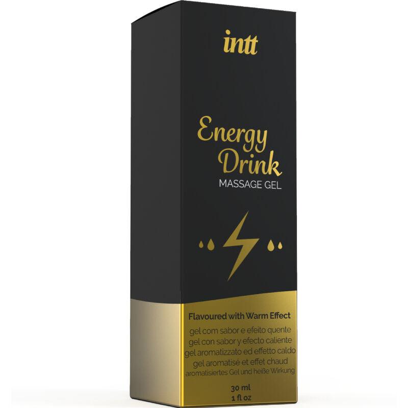 INTT MASSAGE & ORAL SEX - GEL DE MASAJE CON SABOR A BEBIDA ENERGETÍCA Y EFECTO CALOR - Sensuana.es