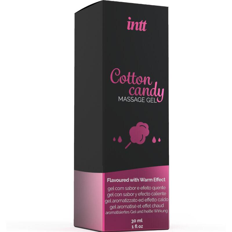 INTT MASSAGE & ORAL SEX - GEL DE MASAJE CON SABOR A ALGODÓN DE AZUCAR Y EFECTO CALOR - Sensuana.es