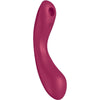 SATISFYER - CURVE TRINITY 1 AIR PULSE VIBRATION ROJO - Sensuana.es