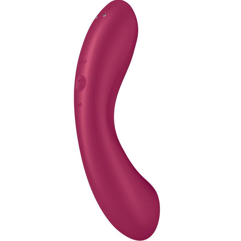 SATISFYER - CURVE TRINITY 1 AIR PULSE VIBRATION ROJO - Sensuana.es